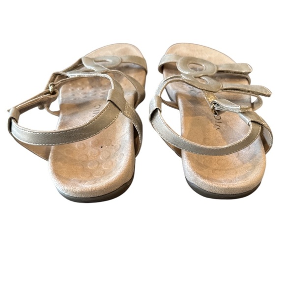 Vionic Jodie Metallic Gold Podiatrist Designed Strappy Sandals Size 9 - Picture 5 of 10